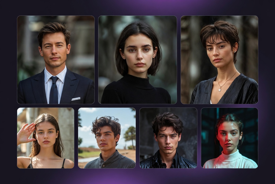 Comparison of AI-generated photos from different platforms